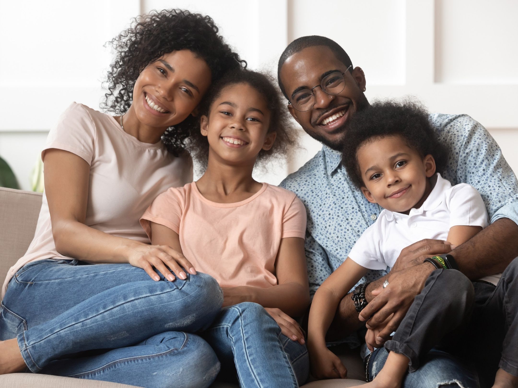 A South African family together at home